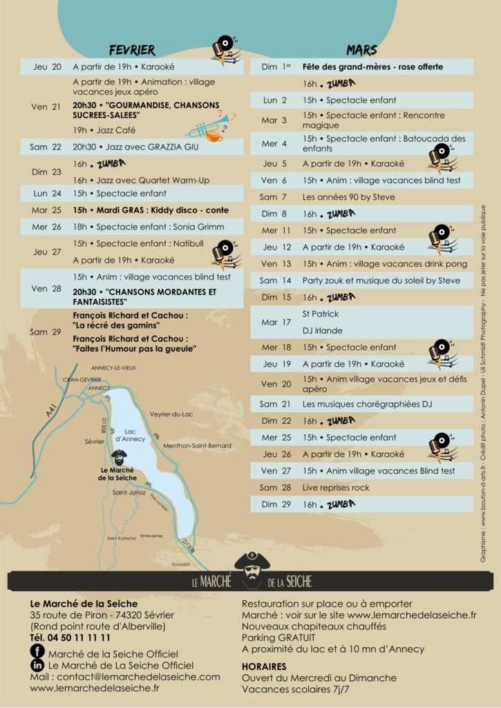 Marché de la seiche - Programmation Février-Mars (p.1)