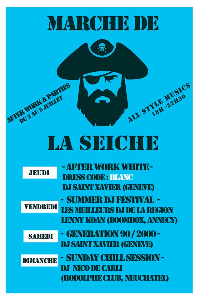 After work parties - DJ's All style, marché de la Seiche, Sevrier