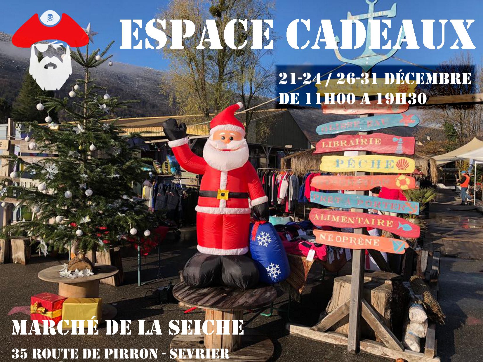 Espace cadeaux au marché de la Seiche - Sevrier - Lac d'Annecy - décembre 2020