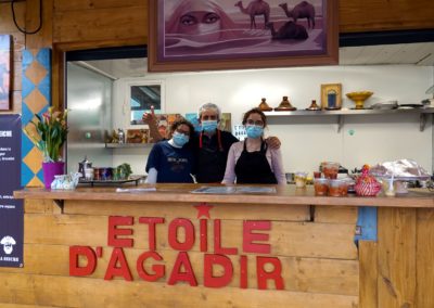 Equipe de l'Étoile d’Agadir - cuisine orientale. marché de la Seiche, Sevrier