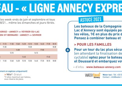 Mobilités-La Seiche Sevrier - Ligne bateau Annecy Express