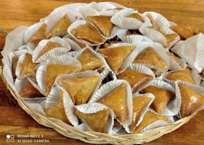 Briouates à la fleur d'oranger par l'étoile d'Agadir. cuisine orientale. marché de la Seiche, Sevrier