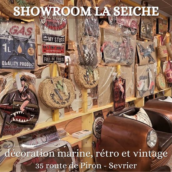Showroom La Seiche. Déco marie, rétro et vintage. Sevrier