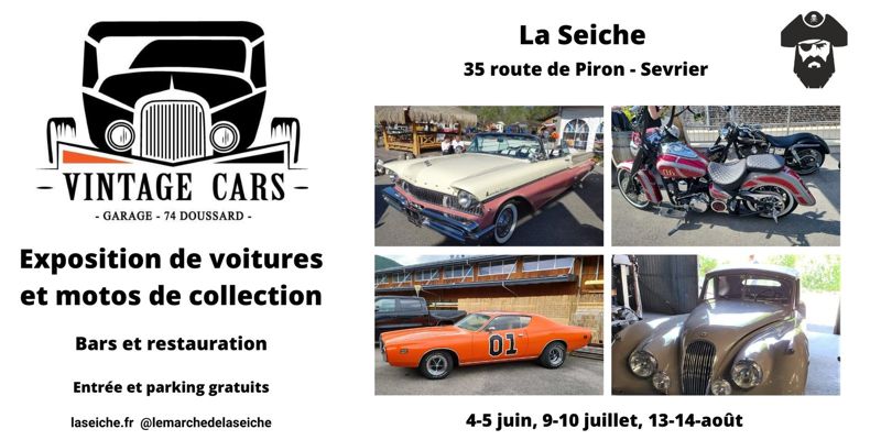 Vintage Cars. Voitures et motos de collection à la Seiche, Sevrier