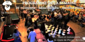 Le programme de la Seiche Sevrier. DJ, Concerts, SalsaBachata, Manifestations
