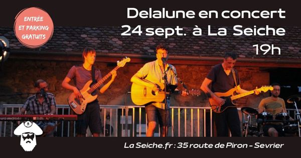 Delalune en concert à la Seiche, SEvrier, Lac d'Annecy