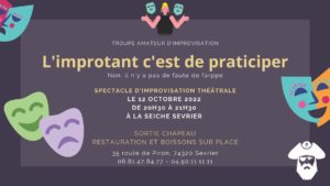 Spectacle d'improvisation théâtrale à la Seiche, Sevrier