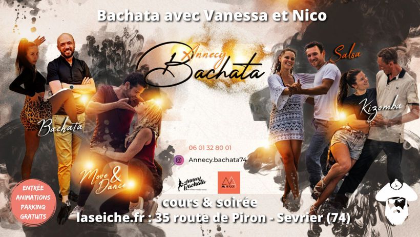 Bachata avec Nico et Vanessa à la Seiche Sevrier