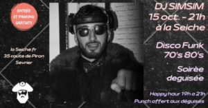 DJ SimSim, Soirée disco année 80 à la Seiche Sevrier