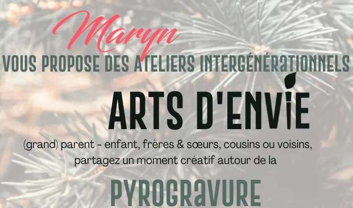 Event Ateliers intergénérationnels avec Arts d'Envie (marché de Noël de la Seiche)