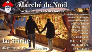 Marché de Noël à la Seiche. Artisanat des créateurs, Sevrier