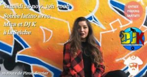 Soirée latino avec Mica et DJ K à La Seiche,Sevrier