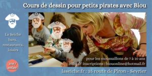 Cours de dessin pour enfants avec l'atelier Biou à La Seiche (Sevrier)