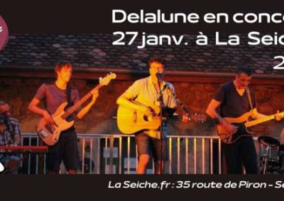 Delalune en concert à la Seiche, Sevrier, Lac d'Annecy