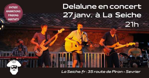 Delalune en concert à la Seiche, Sevrier, Lac d'Annecy