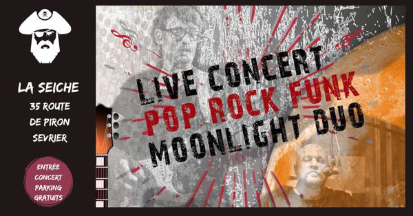Moonlight Duo en concert - Pop, Rock; Funk à La Seiche (Sevrier près d'Annecy)