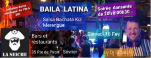 SOIRÉE BAILA LATINA AVEC MARIO ET DJ EL SABOR À LA SEICHE, SEVRIER PRÈS D'ANNECY