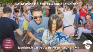 Salsa avec Anar et Hélène à la Seiche, Sevrier-lac d'Annecy
