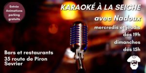 Karaoké à la Seiche avec Nadoux, Sevrier près d'Annecy