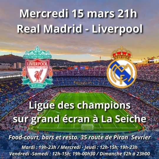 Match football ligue des champions Real Madrid - Liverpool