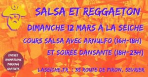 Salsa et Reggaeton avec Arnulfo - cours et soirée à la seiche, sevrier