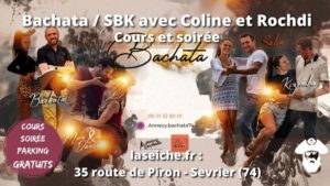 Salsa Bachata et Kizomba avec Bachata Coline et Rochdi à la Seiche, Sevrier près d'Annecy