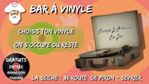 Bar à vinyles à la Seiche, Sevrier, lac d'Annecy