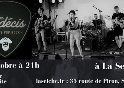 Les Indécis en concert à la Seiche (Sevrier, près d'Annecy). Standards Rock