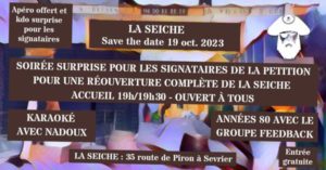 Soirée surprise, années 80 et karaoké à la seiche, Sevrier