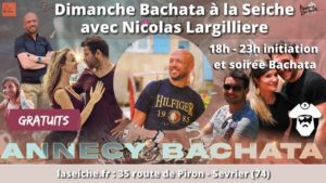 dimanche bachata avec Nicolas Largilliere à la Seiche, Sevrier, lac d'Annecy