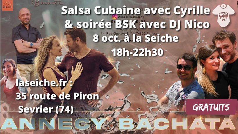 Initiation Salsa Cubainex avec Cyrille et soirée bsk avec DJ Nico