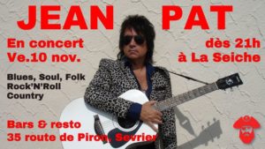 Jean Pat en concert en concert à la Seiche. Blues, Soul, Folk, Rock, Country-Ballade