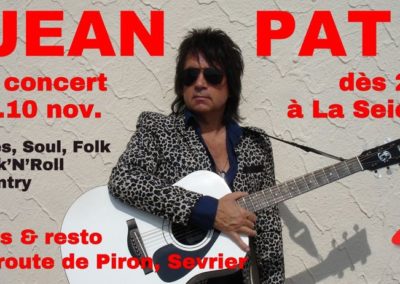 Jean Pat en concert en concert à la Seiche. Blues, Soul, Folk, Rock, Country-Ballade