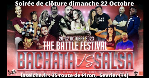 Battle Festival Bachata vs Salsa soirée clôture à La Seiche, Sevrier