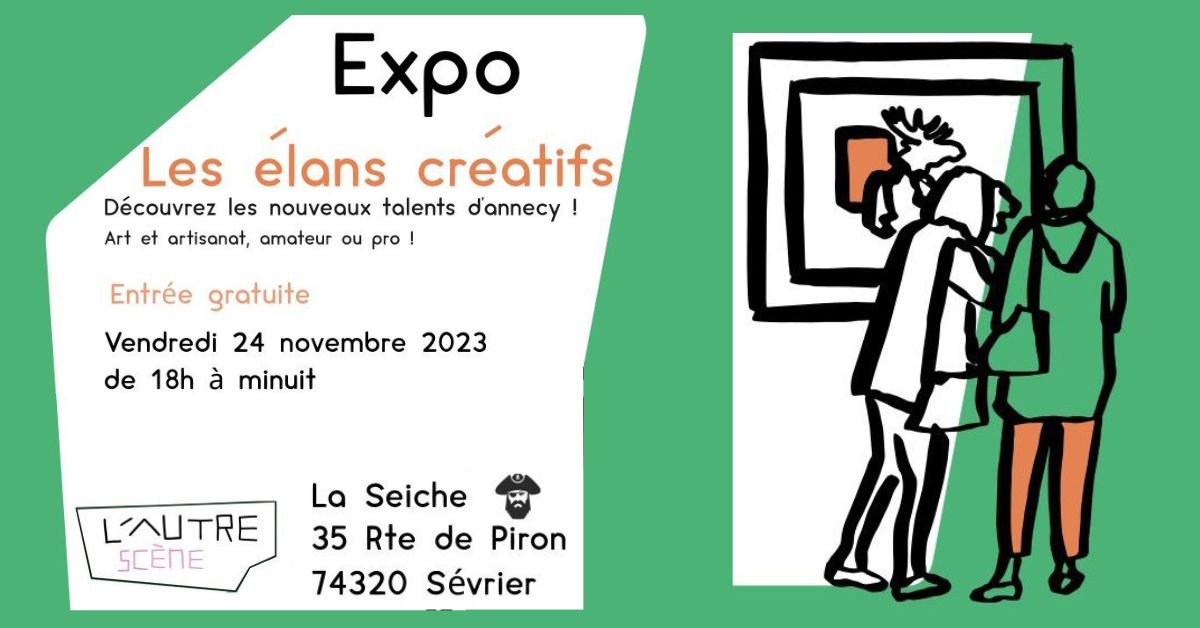 Expo Les Elans créatifs. Découverte des nouveaux talents d'Annecy. La Seiche à Sevrier