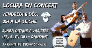 Locura trio en concert à La Seiche (Sevrier)