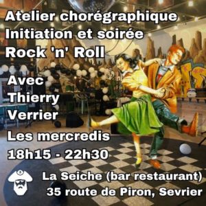 Atelier chorégraphique, initiation et soirée Rock'n'Roll à La Seiche (Sevrier, Annecy)