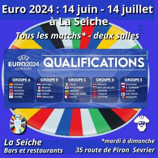 EURO 2024. MATCHES DE QUALIFICATION - PROJECTION À LA SEICHE (SEVRIER, 74)