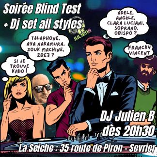 soirée Blind test et DJ set Alls Style avec Julien B. La Seiche à Sevrier