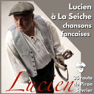 Lucien - chansons française. Concert à la Seiche (Sevrier, Haute-Savoie)