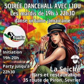 Initiation et soirée Dancehall avec Lilou de la Jam’in Family à La Seiche (Sevrier, Haute-Savoie)