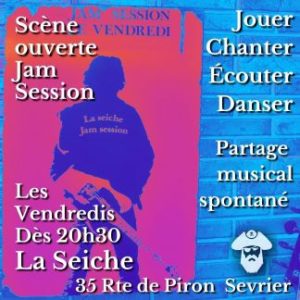 Jam Session. Scène ouverte, Open mic à la Seiche à Sevrier près d'Annecy (haute-Savoie)