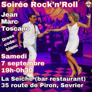 Rock'n'Roll avec Jean Marc Toscano le 7 septembre à La Seiche (Sevrier, Haute-Savoie)