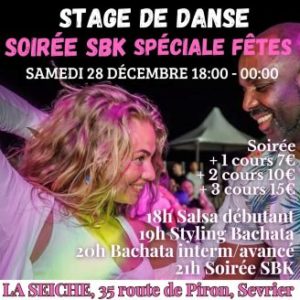 stages Salsa, Bachata, Lady Styling et soirlée SBK avec Olesya à Sevrier près d'Annecy
