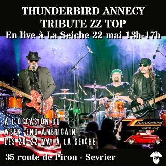 Thunderbird Tribute ZZ Top en live à La Seiche (Sevrier, 74)