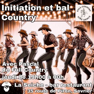 Initiation et bal country à La Seiche (Sevrier, Haute-Savoie) avec Full Country Line Dance