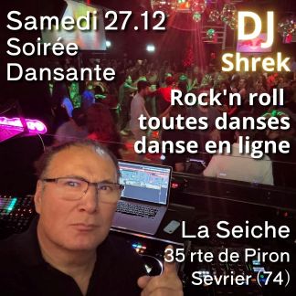 Soirée Rock'n roll, toutes danses et danses en ligne avec DJ Shrek. La Seiche, Sevrier