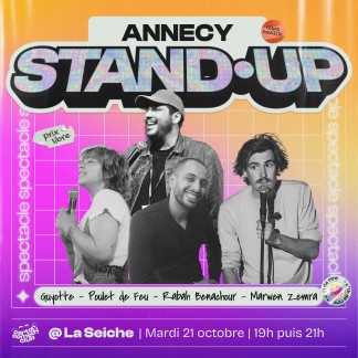 Soirée Stand-Up Annecy avec Carton Comedy Club à La Seiche (Octobre 2025, Sevrier, Haute-Savoie)