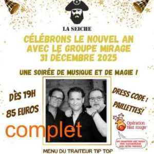 Soirée du réveillon du nouvel an, 31 décembre à La Seiche (Sevrier, Annecy, Haute-Savoie)