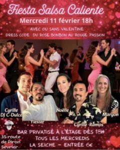 Fiesta salsa de la Saint-Valentin à la seiche (Sevrier, Haute-Savoie)